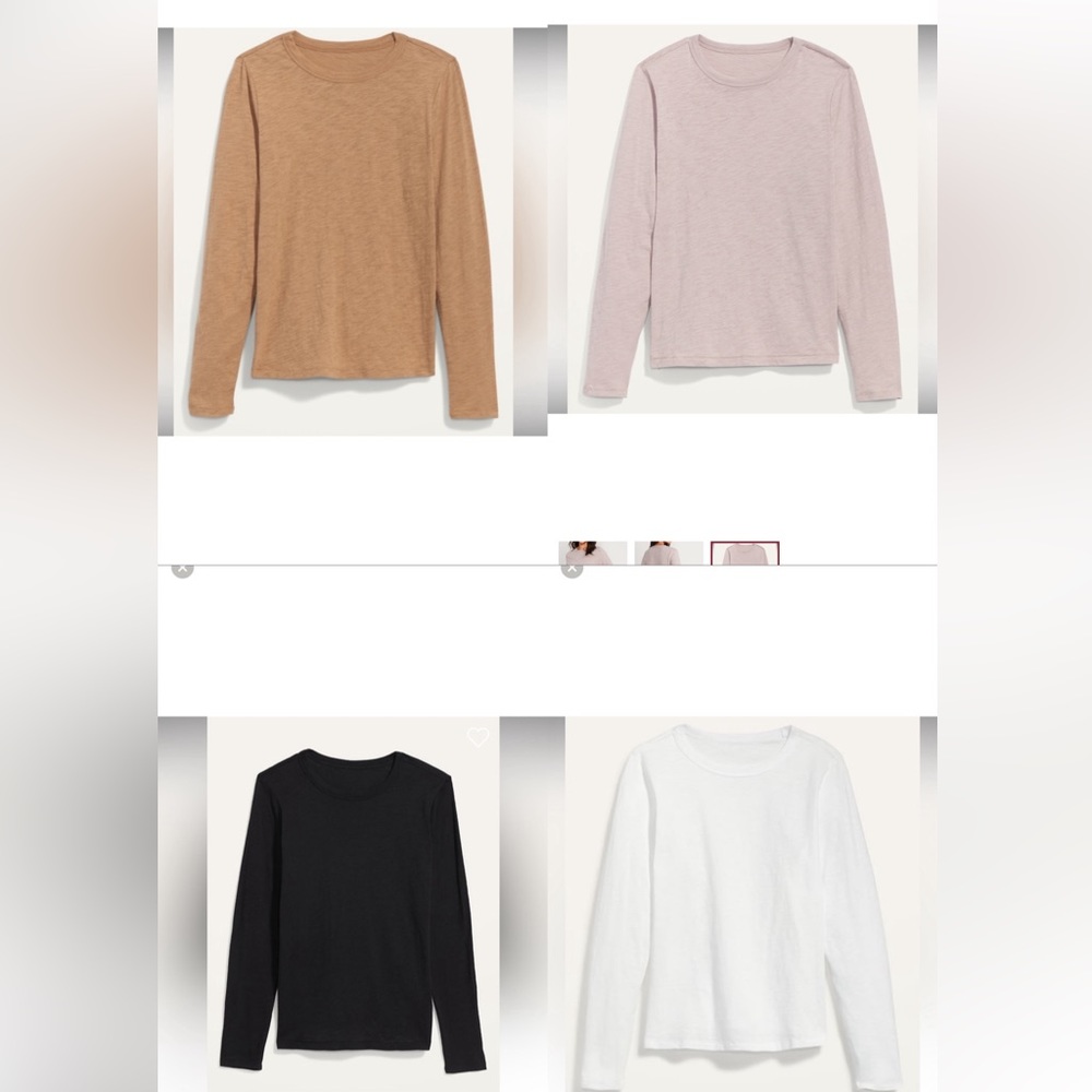 Old Navy, EveryWear Slub-Knit Long-Sleeved T-Shirt for Women